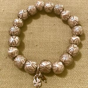 Silver Beaded Bracelet